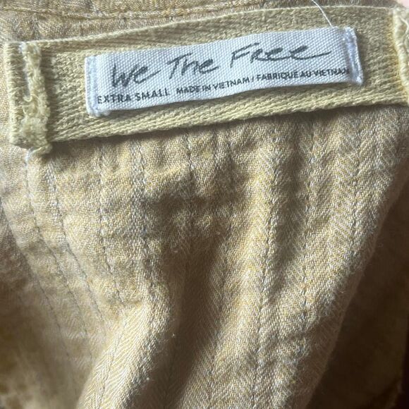 Free People Sand Dune Henley Women's Oversized Cotton top - Picture 2 of 7